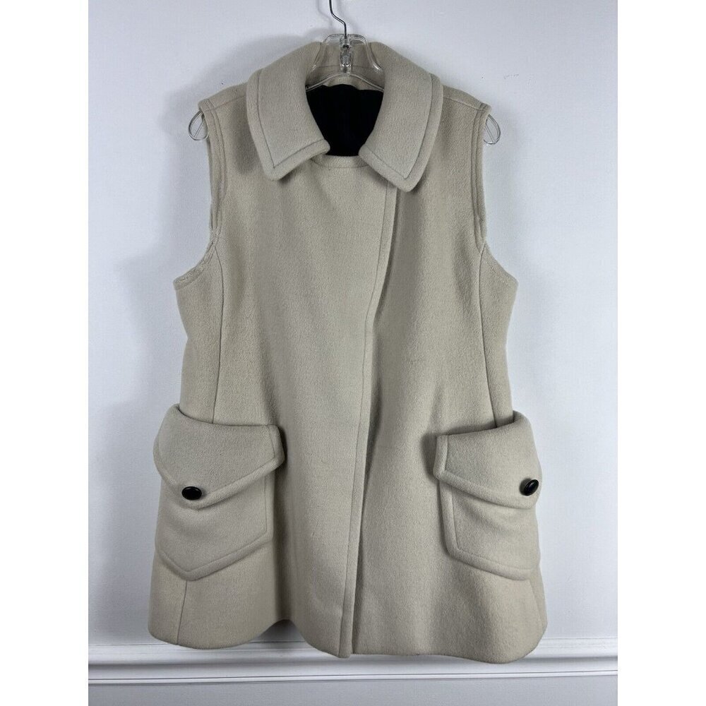 Vintage Wool Sleeveless Coatigan Cottagecore 70s Retro Timeless Quiet Luxury M